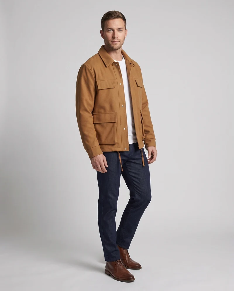 Herren Modische Funktionsjacke Nord Taschen