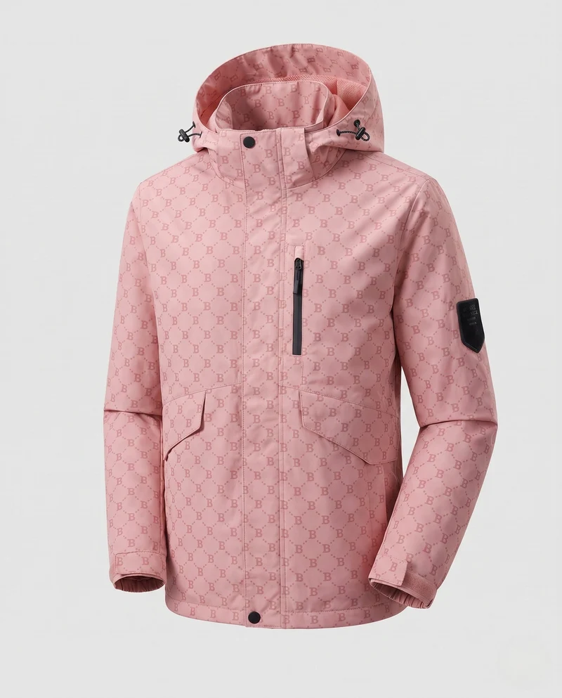 Herren Modische Funktionsjacke mit Kapuze Nord Taschen