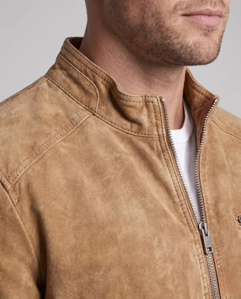 Herren Modische Jeansjacke mit Stehkragen Nord Taschen