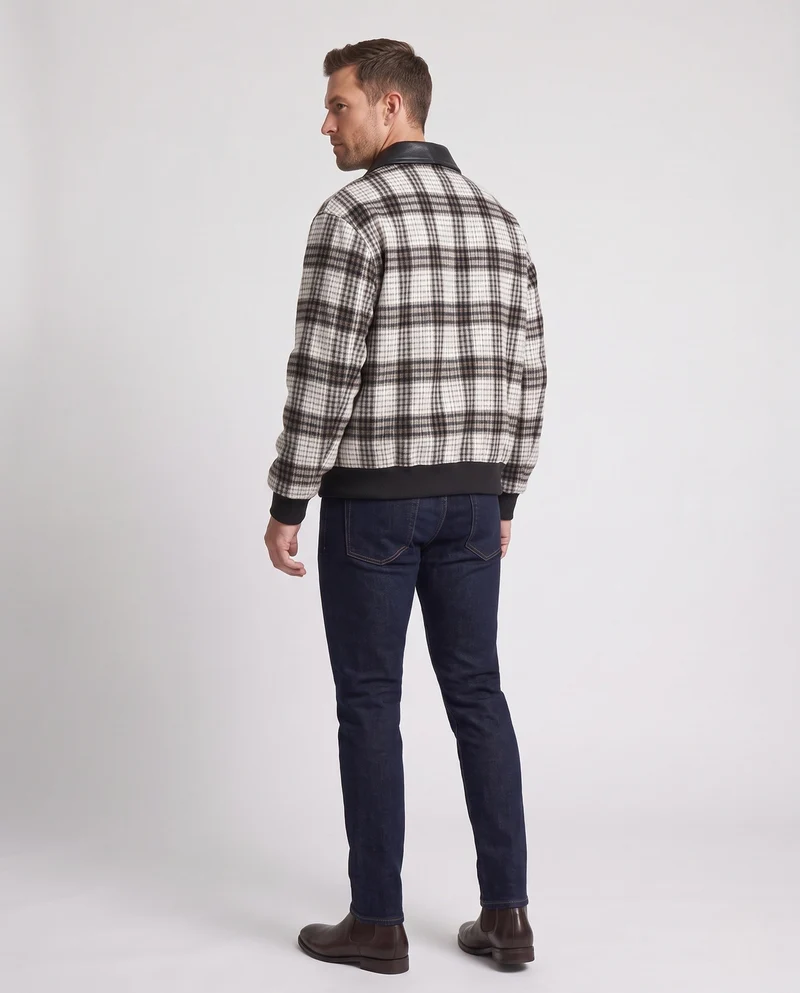 Herren Modische Karojacke Nord Taschen