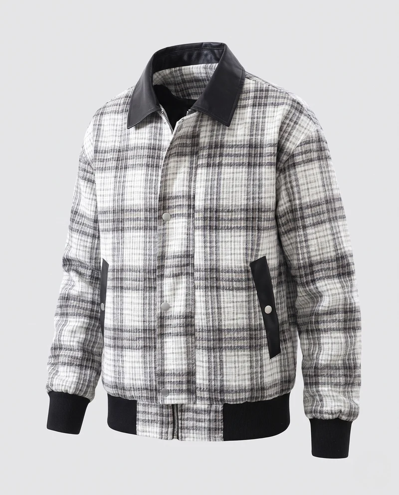Herren Modische Karojacke Nord Taschen