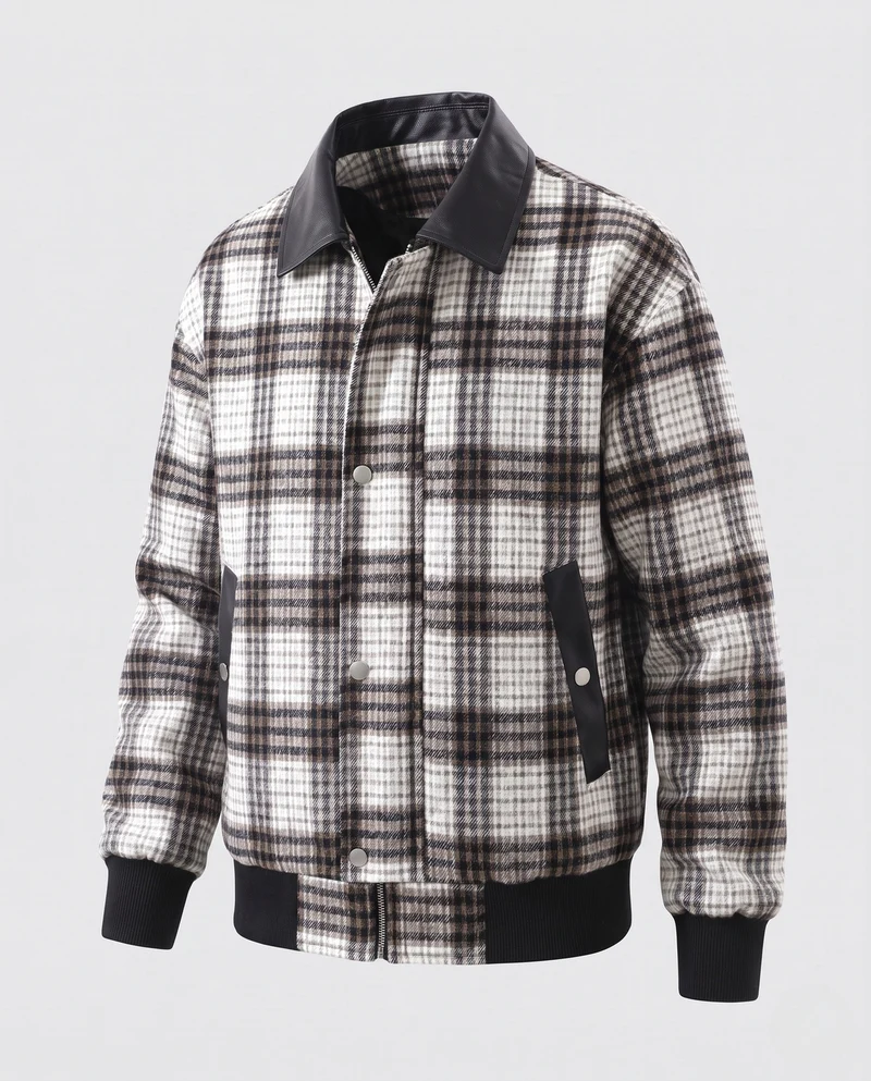 Herren Modische Karojacke Nord Taschen