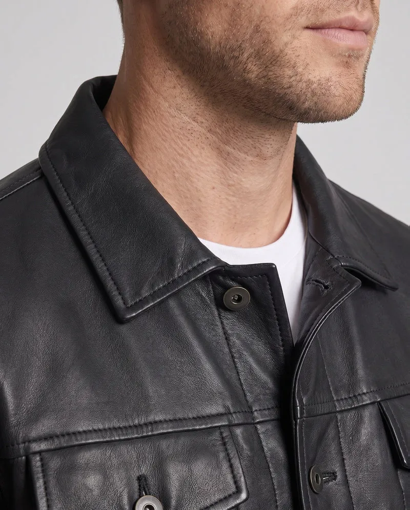 Herren Modische Kunstlederjacke Nord Taschen