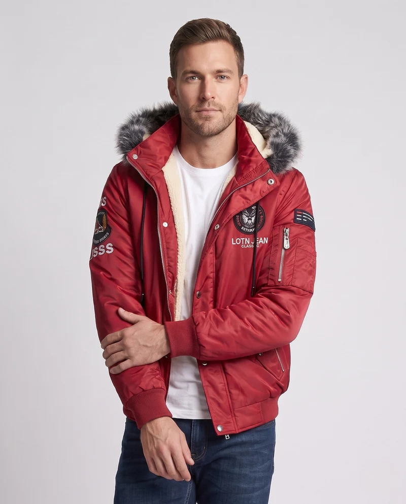 Herren Winterjacke mit Fleecefutter Nord Taschen
