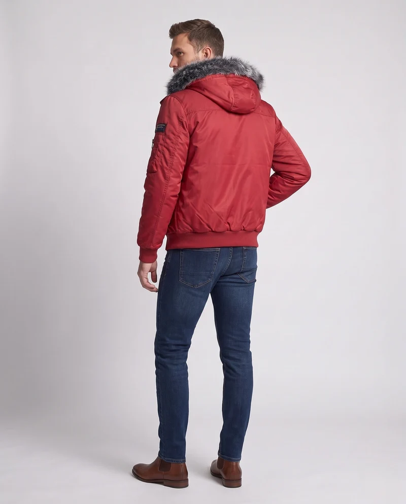 Herren Winterjacke mit Fleecefutter Nord Taschen