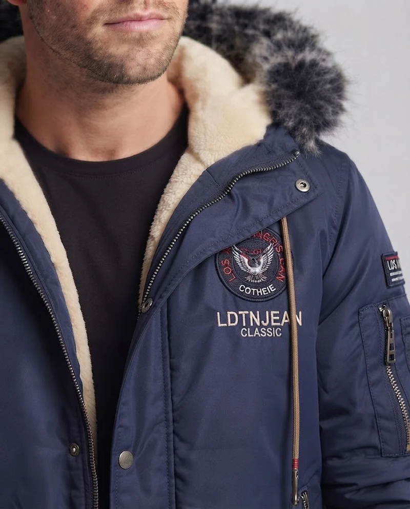 Herren Winterjacke mit Teddyfutter Nord Taschen