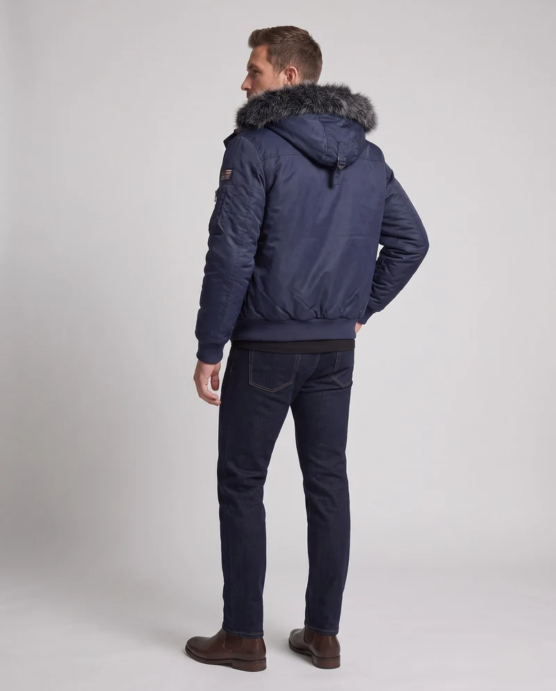 Herren Winterjacke mit Teddyfutter Nord Taschen