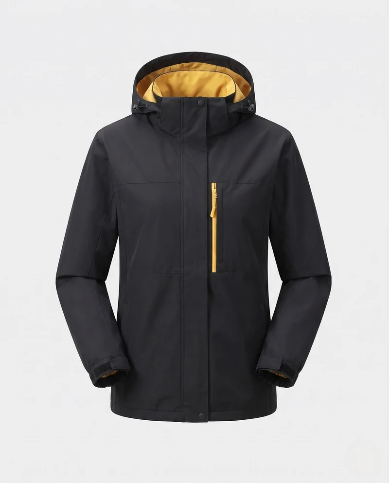Damen Atmungsaktive Regenjacke Nord Taschen