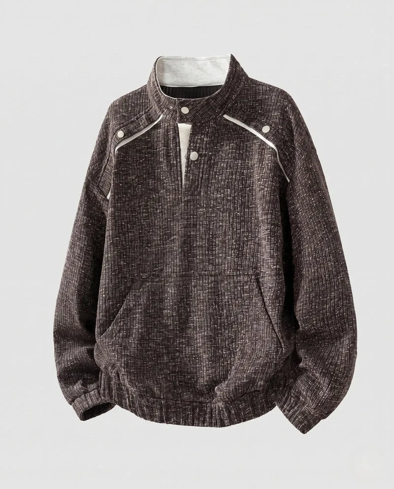 Damen Bequeme Sweatjacke mit praktischem Hochkragen Nord Taschen