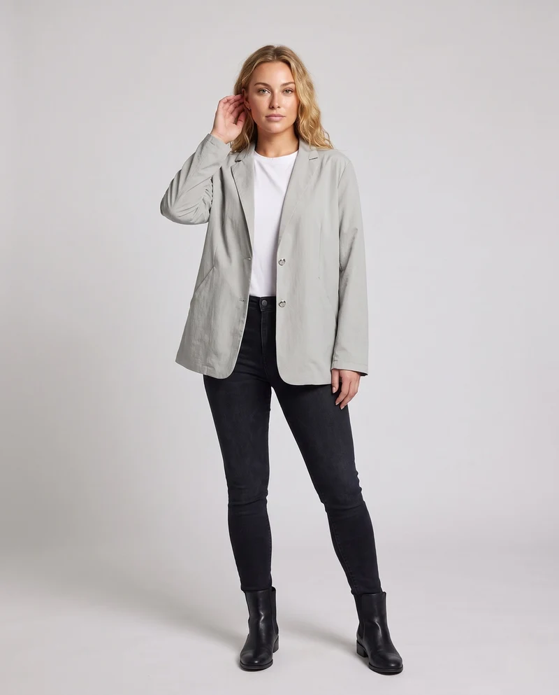 Damen Elegante und bequeme Blazerjacke Nord Taschen