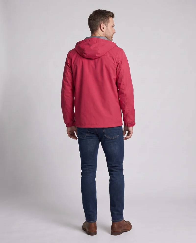 Leichte wasserabweisende Kapuzenjacke für Herren mit verstellbarer Kapuze und subtiler Thermo-Innenverkleidung Nord Taschen