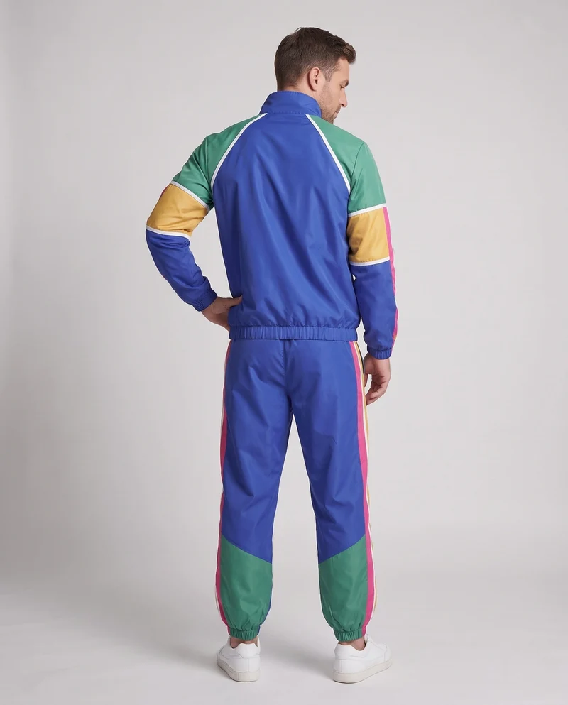Herren Freizeit Trainingsanzug mit Retro-Farbdetails Nord Taschen