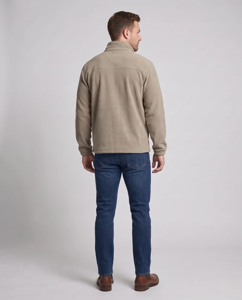 Herren Fleece-Jacke mit Reißverschluss Nord Taschen