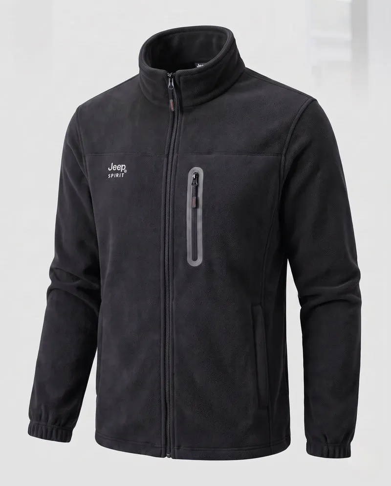 Herren Fleece-Jacke mit Reißverschluss Nord Taschen