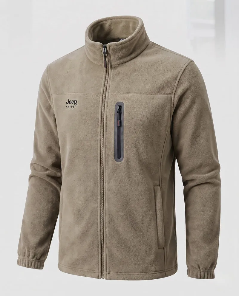 Herren Fleece-Jacke mit Reißverschluss Nord Taschen