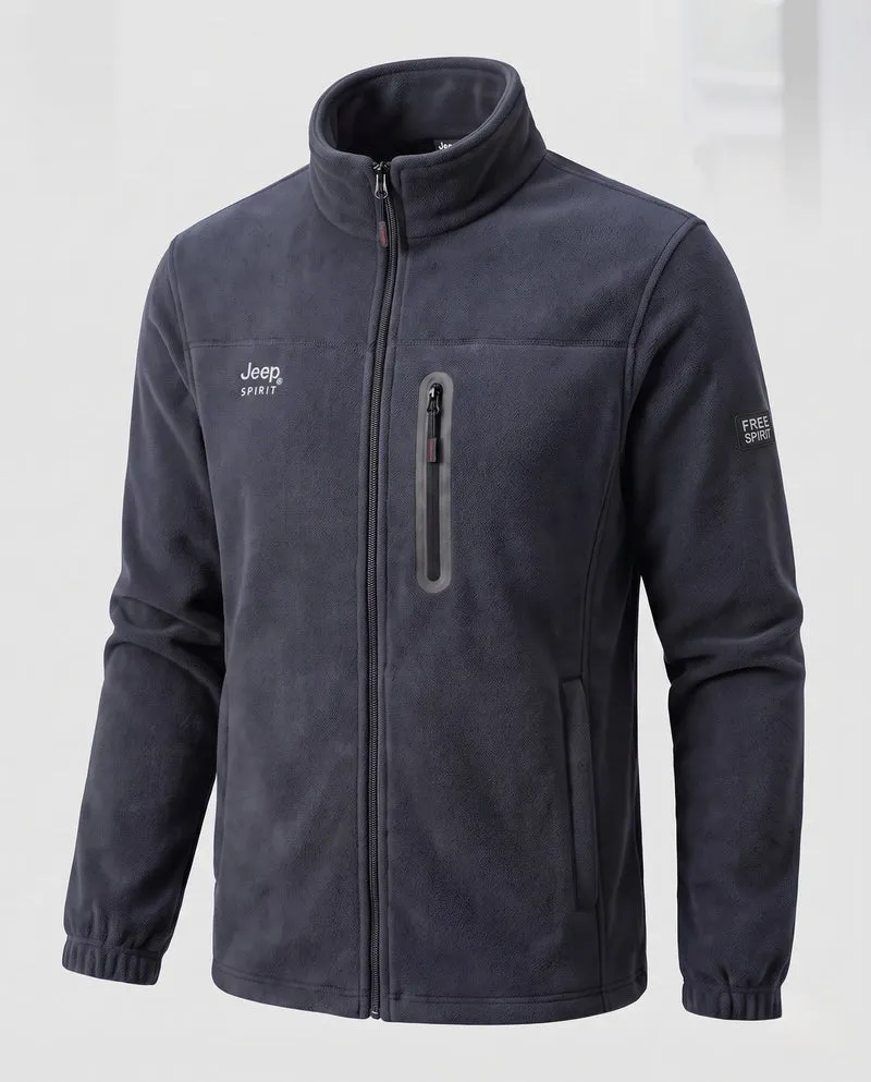 Herren Fleece-Jacke mit Reißverschluss Nord Taschen