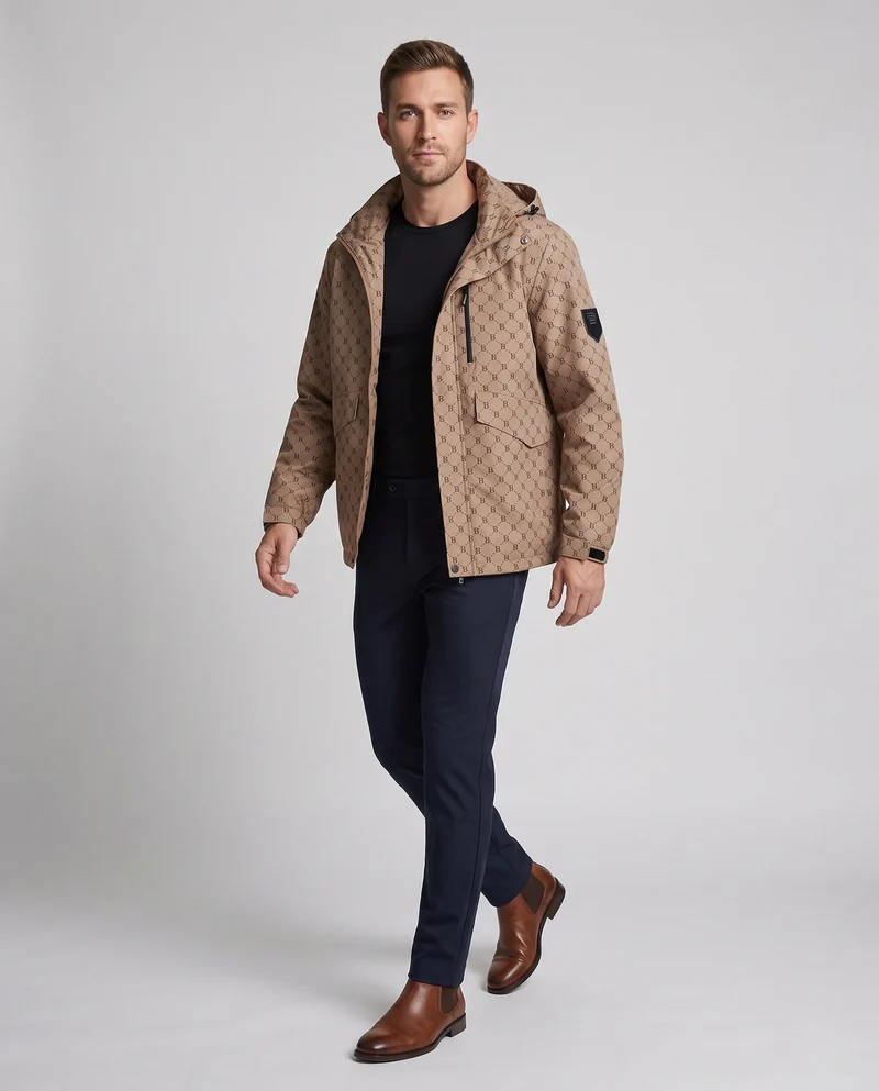 Herren Funktionale Outdoor-Jacke Nord Taschen