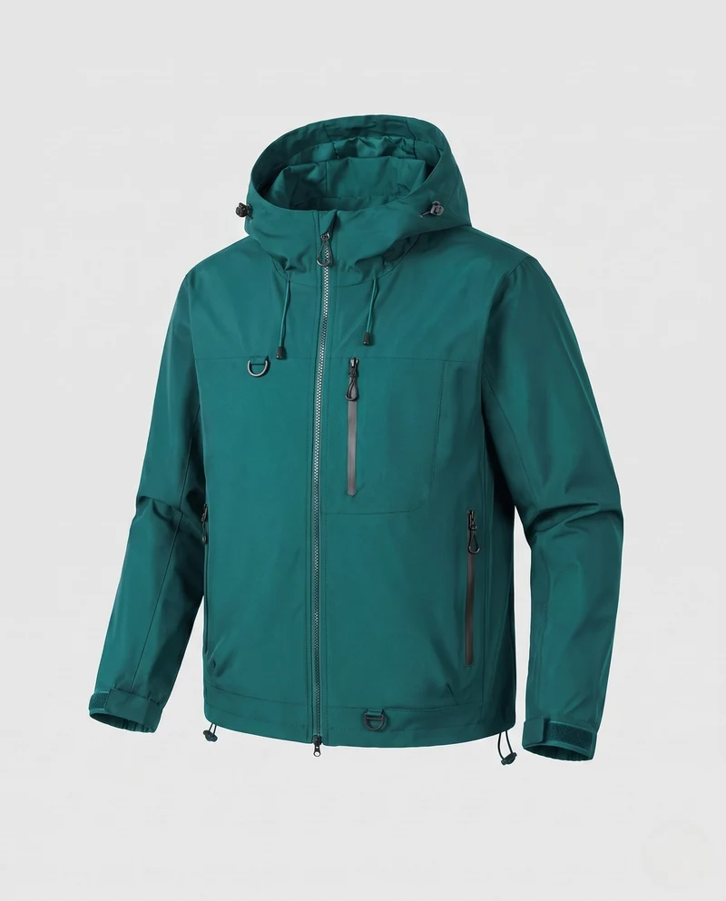 Herren Funktionale Regenjacke Nord Taschen