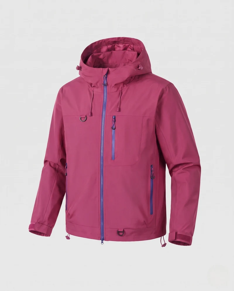 Herren Funktionale Regenjacke Nord Taschen