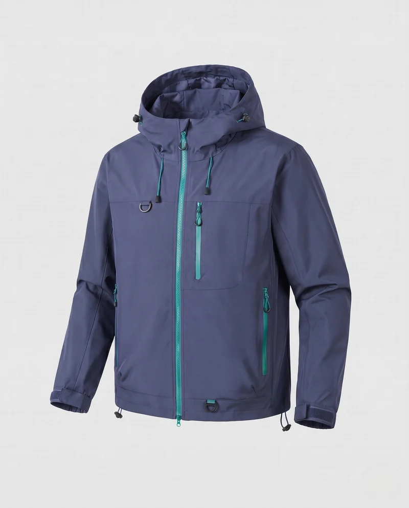 Herren Funktionale Regenjacke Nord Taschen