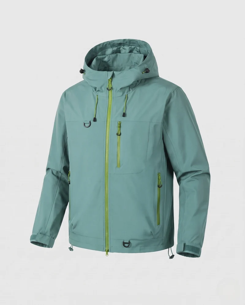 Herren Funktionale Regenjacke Nord Taschen