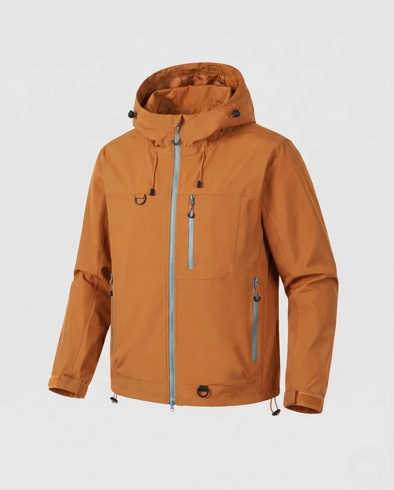 Herren Funktionale Regenjacke Nord Taschen