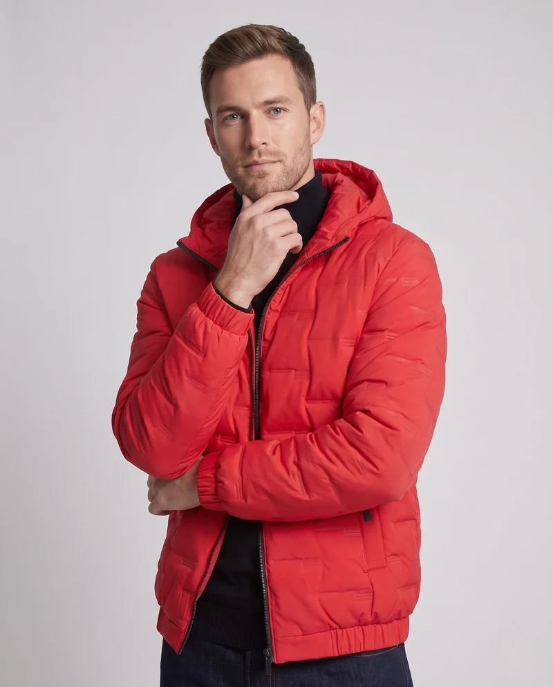 Herren Funktionale Steppjacke mit Kapuze Nord Taschen