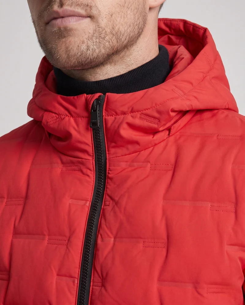 Herren Funktionale Steppjacke mit Kapuze Nord Taschen