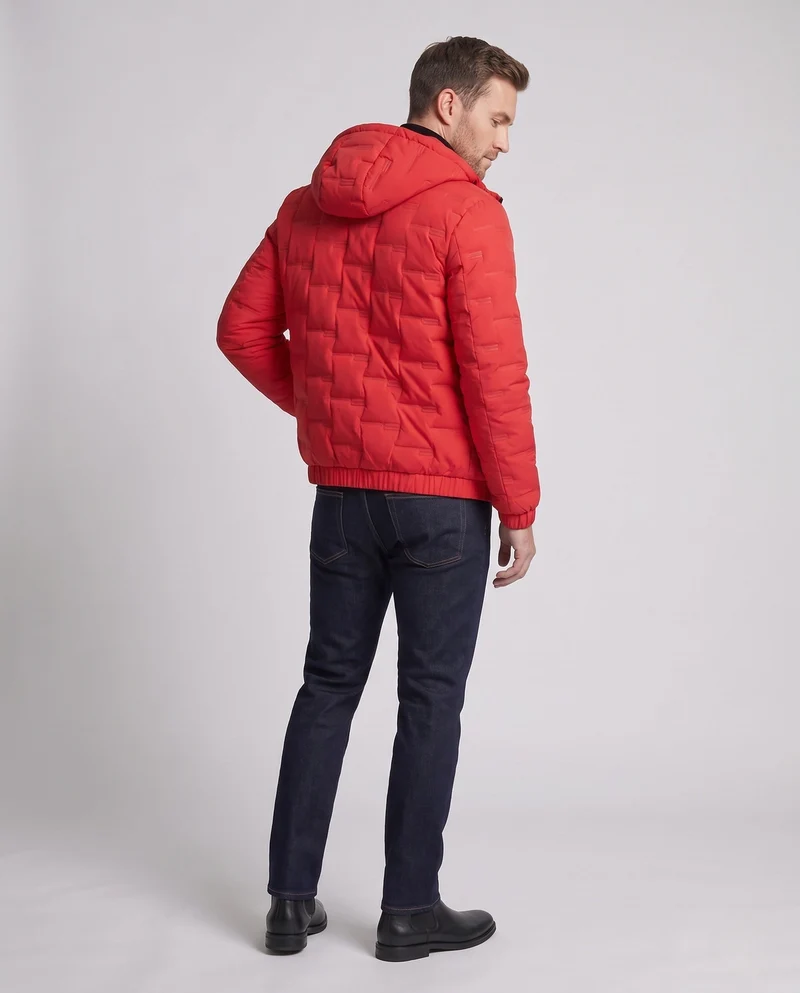 Herren Funktionale Steppjacke mit Kapuze Nord Taschen