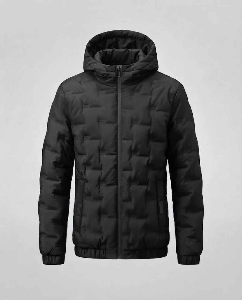 Herren Funktionale Steppjacke mit Kapuze Nord Taschen