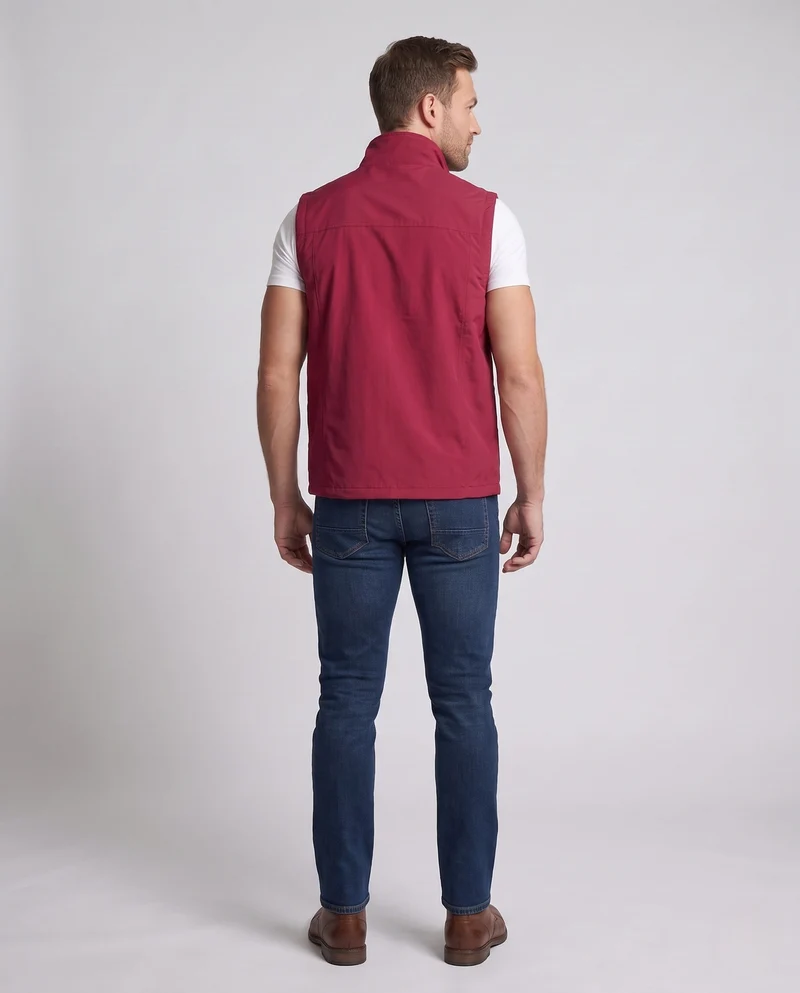 Herren Funktionale Steppweste Nord Taschen