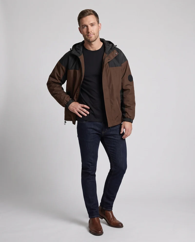 Herren Funktionsjacke mit Kapuze Nord Taschen