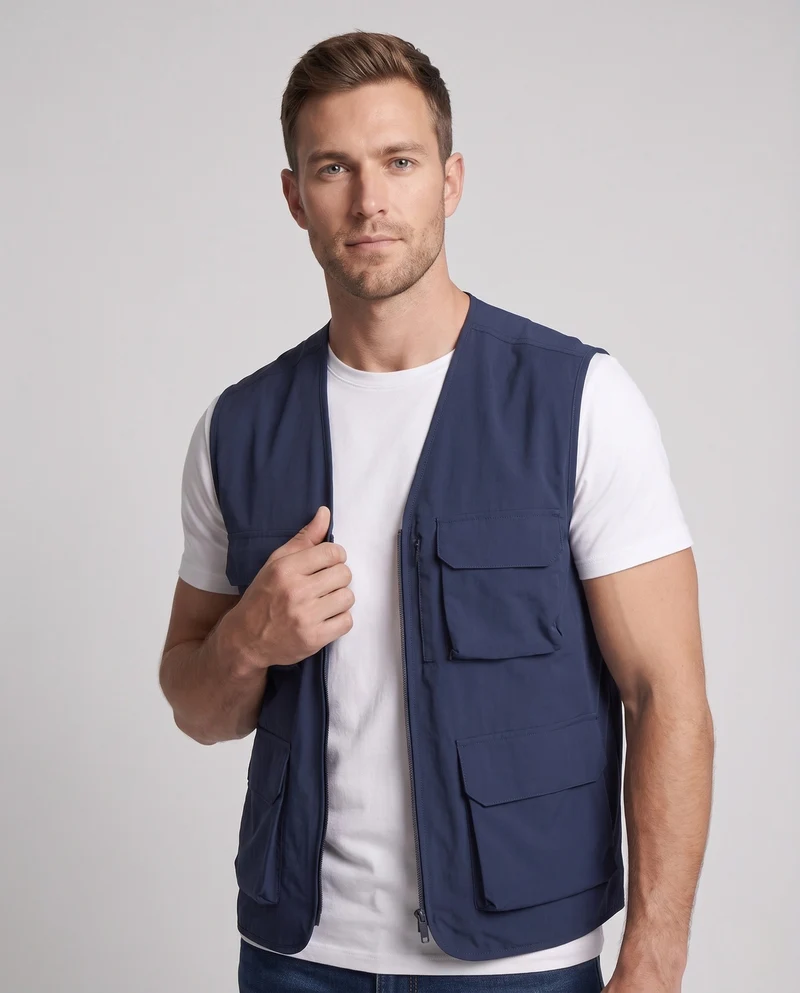 Herren Funktionsweste Nord Taschen