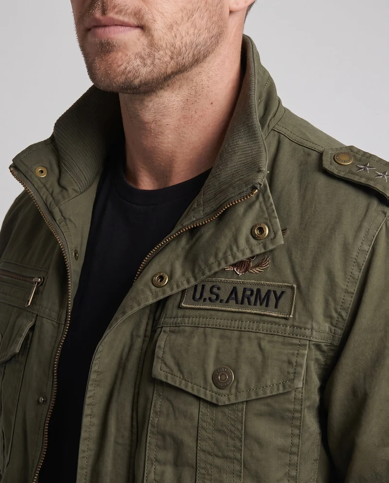 Herren Gefütterte Utility-Jacke Nord Taschen