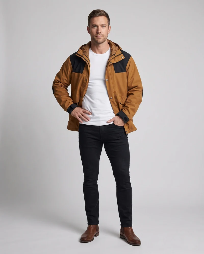 Herren Komfortable Übergangsjacke Nord Taschen