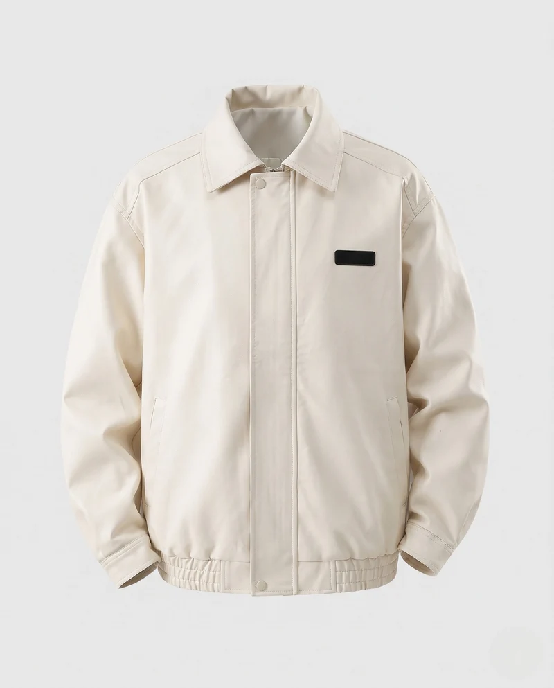Herren Modische Kunstlederjacke mit komfortabler Passform Nord Taschen