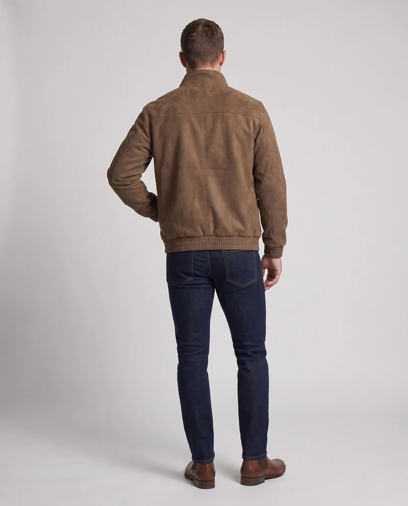 Herren Modische Kunstlederjacke mit praktischem Reißverschluss Nord Taschen