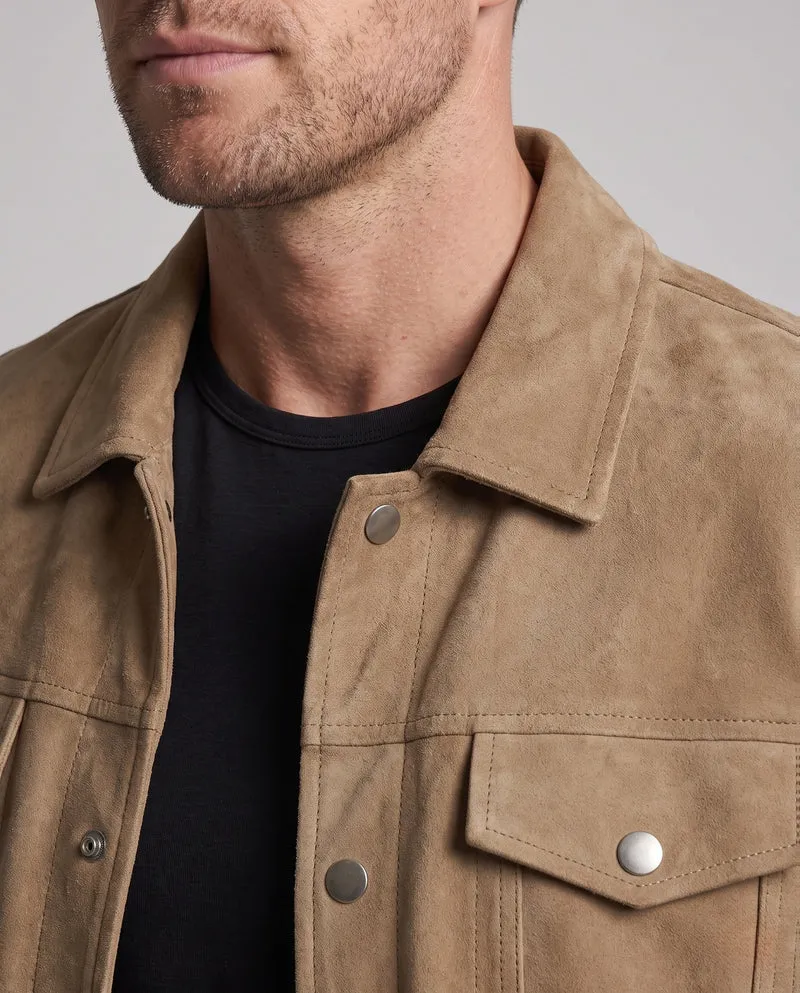 Herren Modische Kunstlederjacke mit praktischen Druckknöpfen Nord Taschen