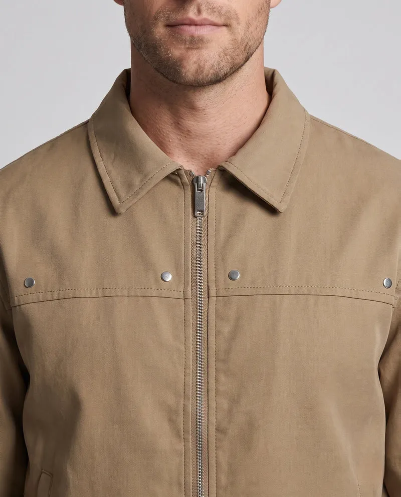 Herren Modische Kunstlederjacke mit praktischen Reißverschlusstaschen Nord Taschen