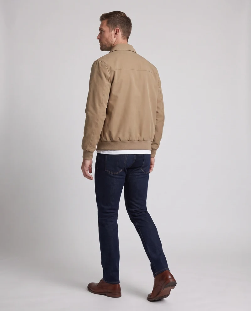 Herren Modische Kunstlederjacke mit praktischen Reißverschlusstaschen Nord Taschen