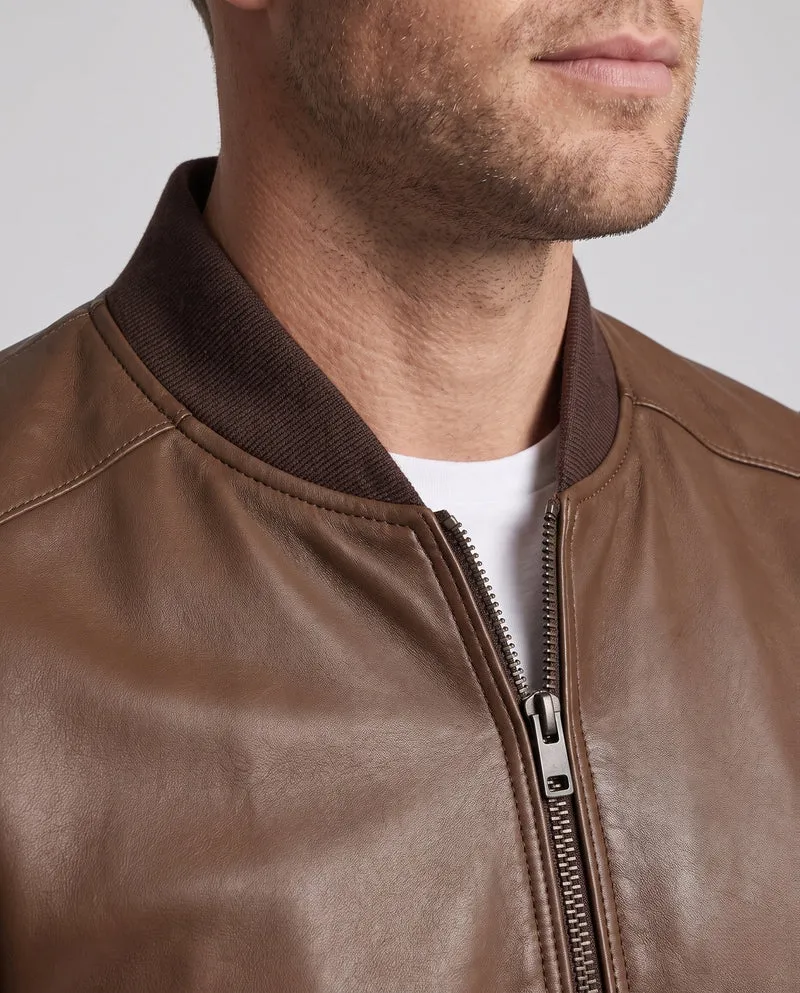 Herren Modische Kunstlederjacke mit sportlichem Design Nord Taschen