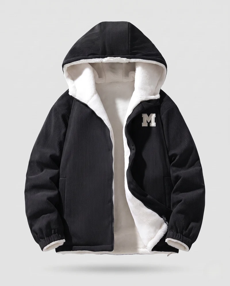 Damen Fleecejacke mit Kapuze Nord Taschen