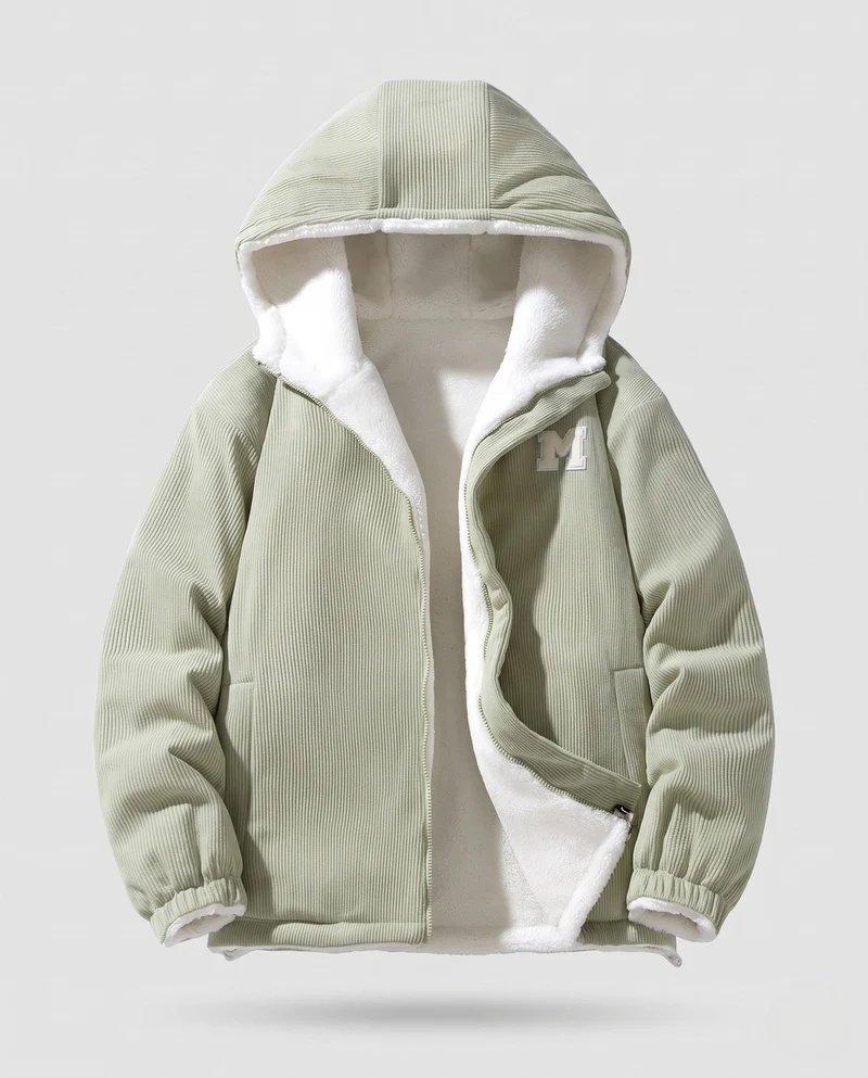 Damen Fleecejacke mit Kapuze Nord Taschen
