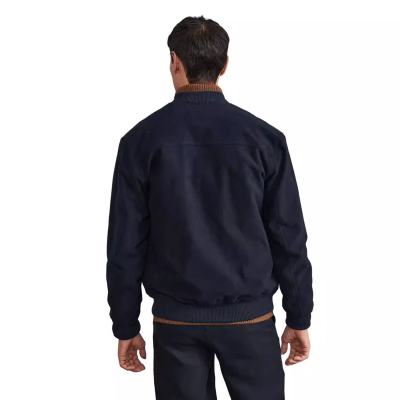 Herren Kurzjacke im Bomberstil mit Knopfverschluss und Pattentaschen Nord Taschen