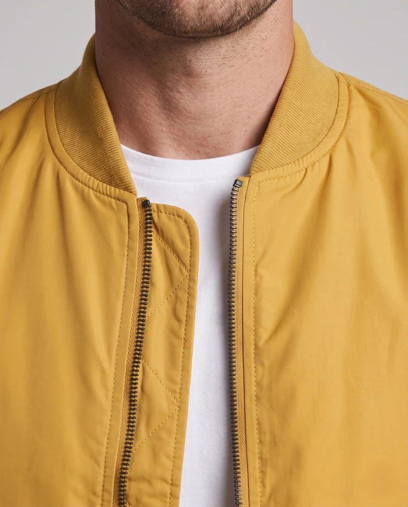 Herren leichte Pilot Bomberjacke aus technischem Nylon mit Utility-Tasche am Ärmel Nord Taschen