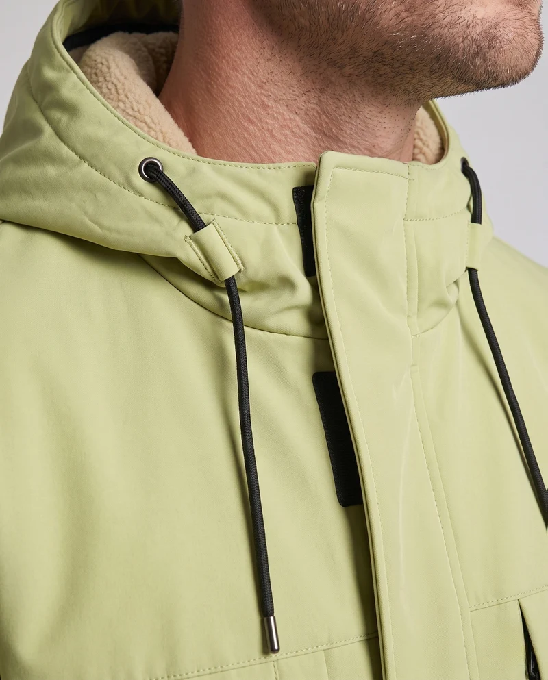 Herren Funktionale Wasserabweisende Kapuzenjacke Nord Taschen