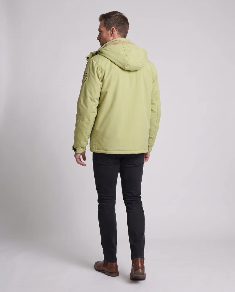 Herren Funktionale Wasserabweisende Kapuzenjacke Nord Taschen