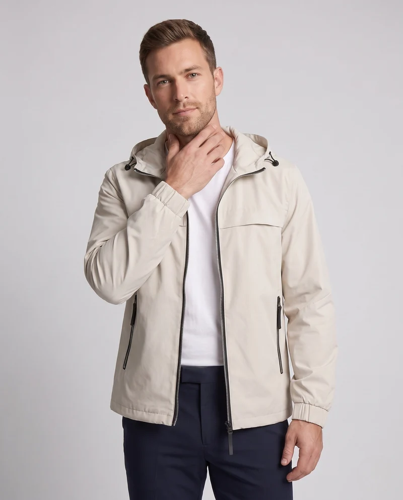 Herren Funktionsjacke mit verstellbarem Kapuzenkragen Nord Taschen