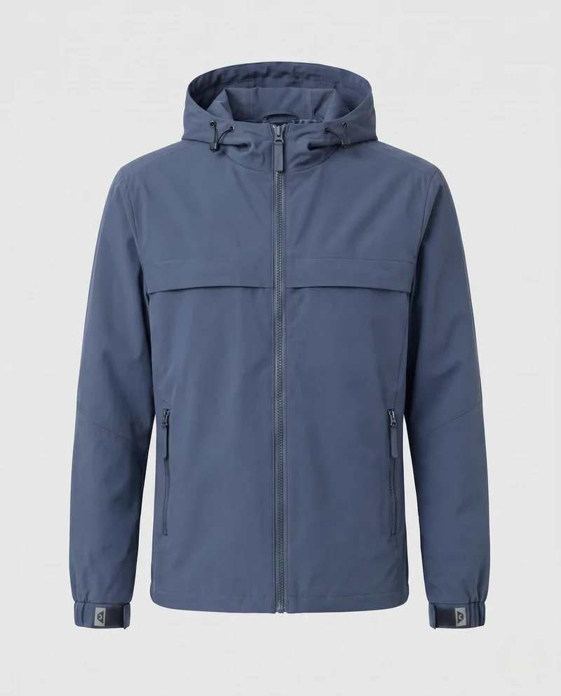 Herren Funktionsjacke mit verstellbarem Kapuzenkragen Nord Taschen