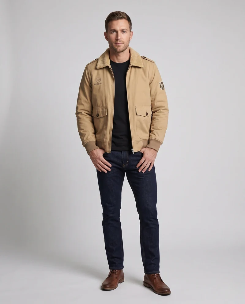 Herren geraffte Winterjacke Nord Taschen